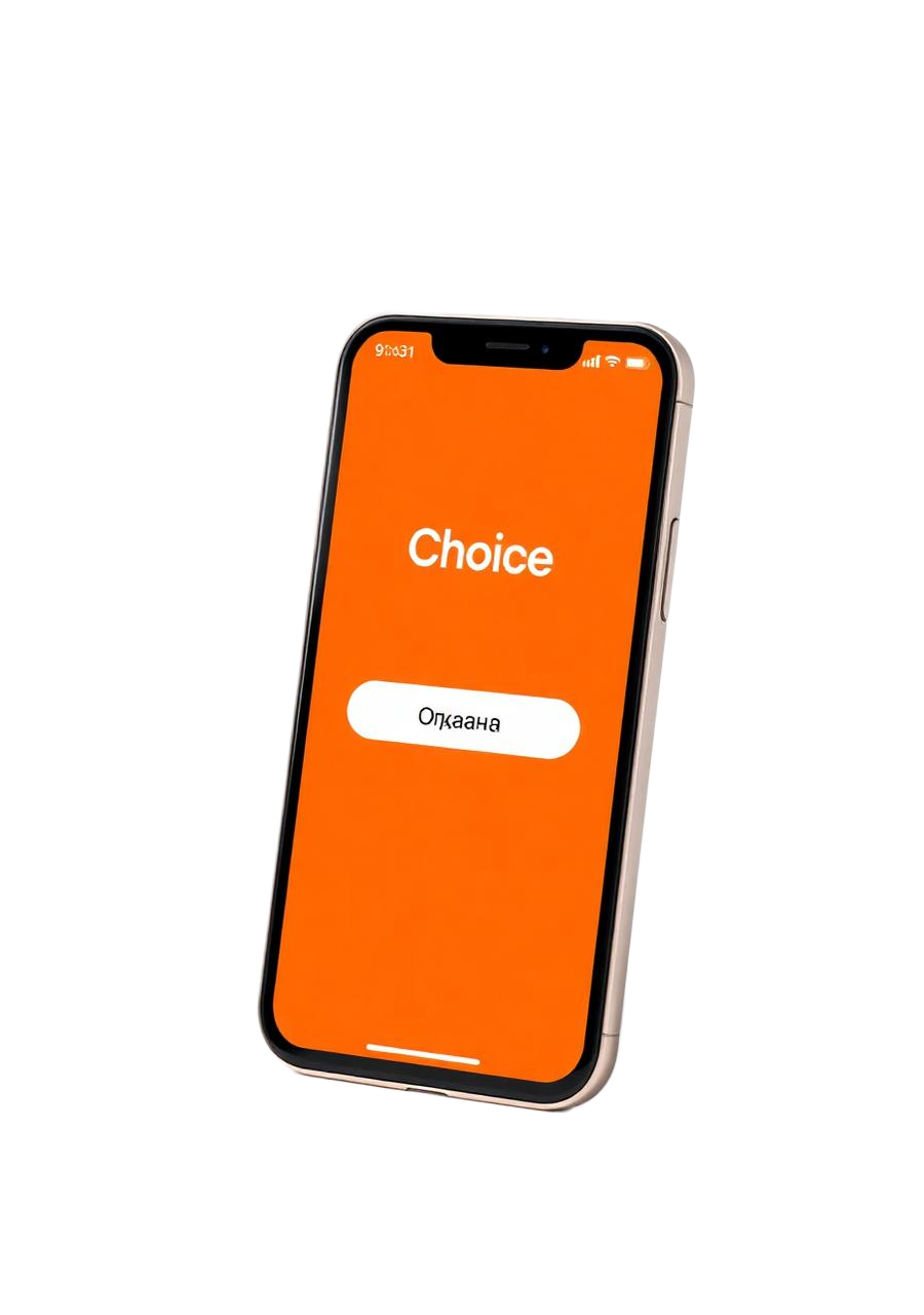 Phone with menu